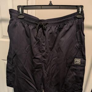 FS Fashion Men's Navy Drawstring Cargo Shorts